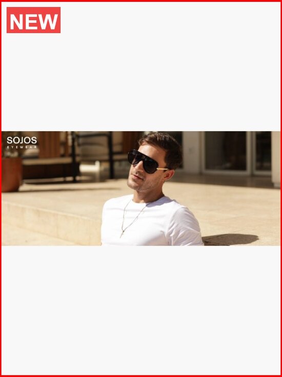 Retro Oversized Aviator Polarized Sunglasses with TR-90 Frame Shield Shades